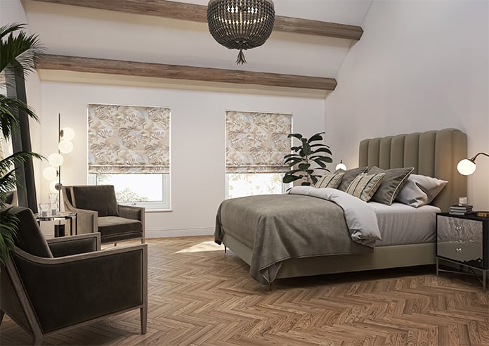 Osaka, Latte - Motorised Roman Blind - Image 6